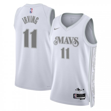 Camiseta Hombre NBA Dallas Mavericks Kyrie Irving 2024-25 Nike City Edition Blanco Swingman